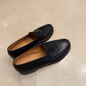 J.M. Weston black Slip-On Loafers